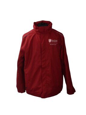 Fairfield University Core 365 3-in-1 Jacket Mens L Red Winter Rain Coat Hooded